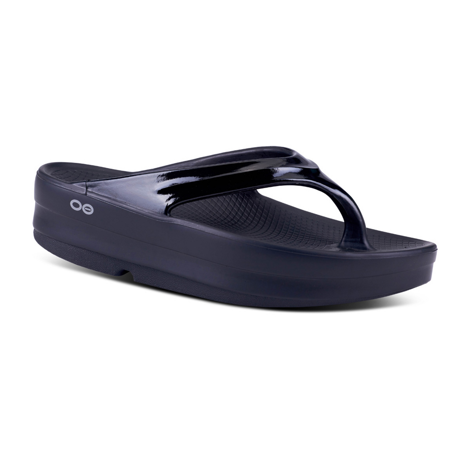 Oofos W OOmega Thong in SCHWARZ